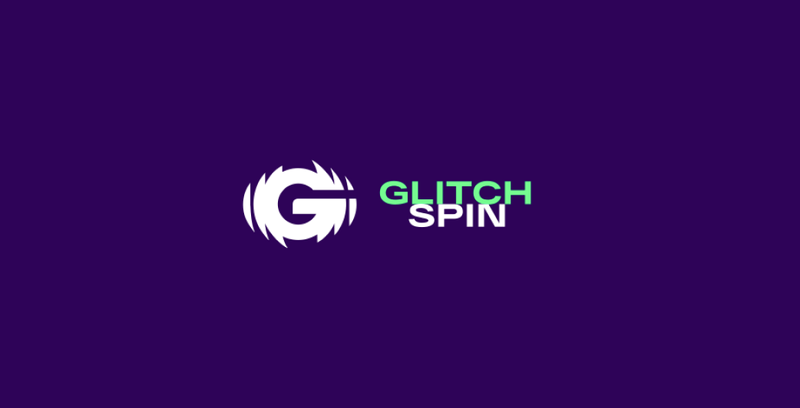 Glitchspin - online casino homepage featuring bonus offers and slot games